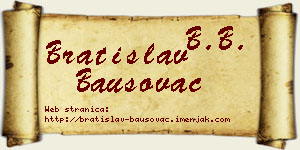 Bratislav Bausovac vizit kartica